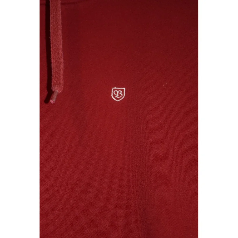 Brixton Men's Red Hoodie Pullover Sweatshirt Size M Embroidered‎ Logo